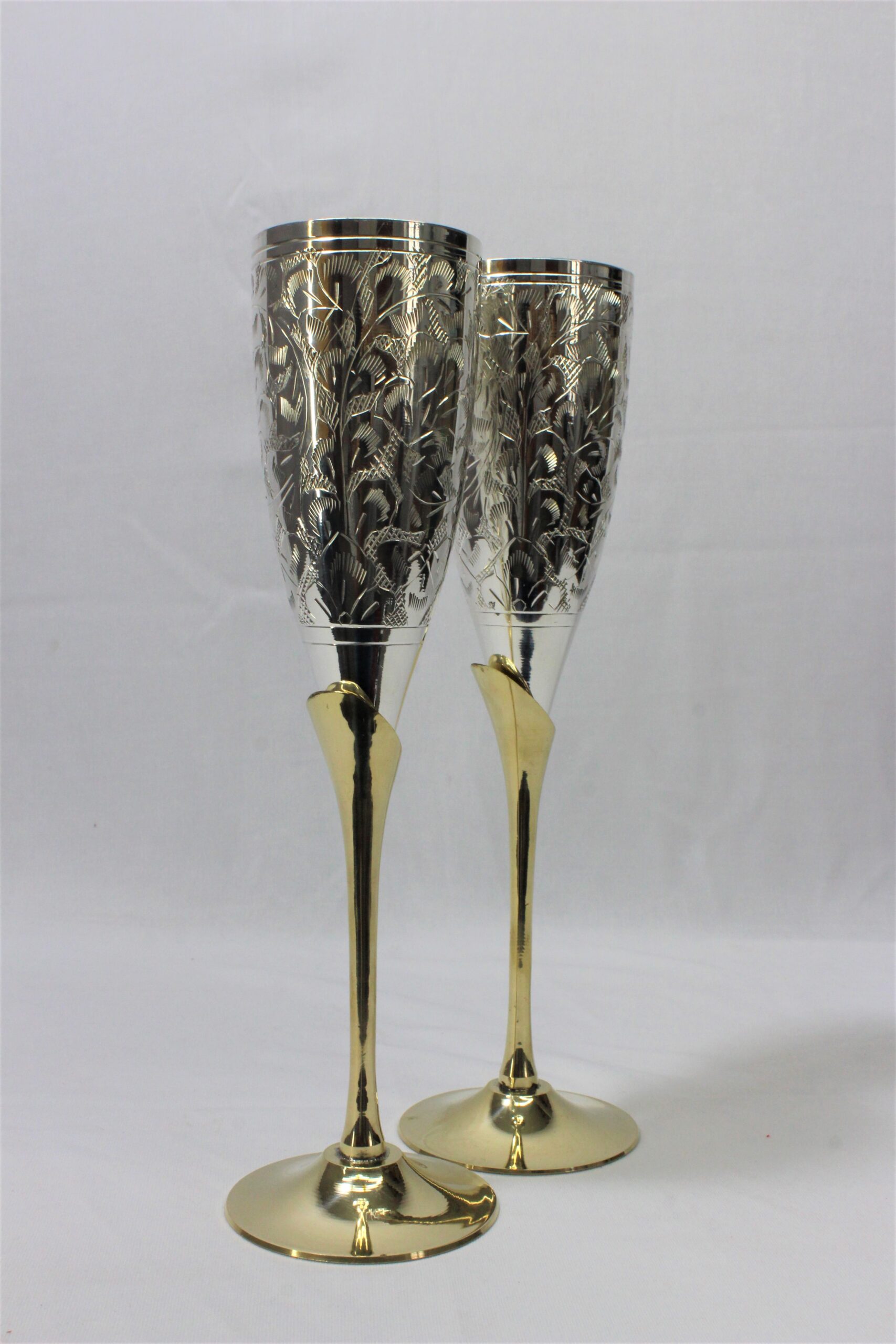Brass Goblet Wine Glass Set – Zalvaris